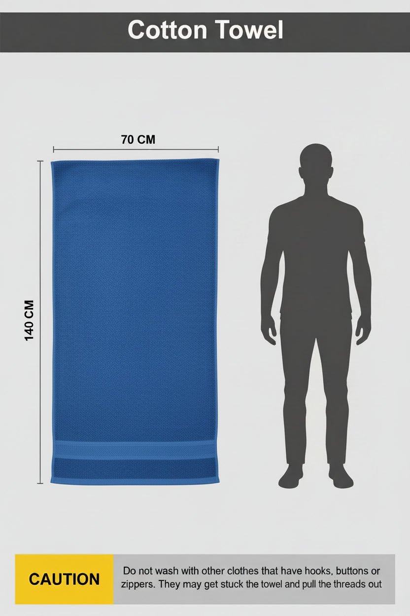 Emerald  Green  Cotton Bath Towel 1 PC | 500 GSM | Cotton | 76cm x 153cm |