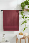 Burgundy Cotton Bath Towel  1 PC | 500 GSM | Cotton |76cm x 153cm