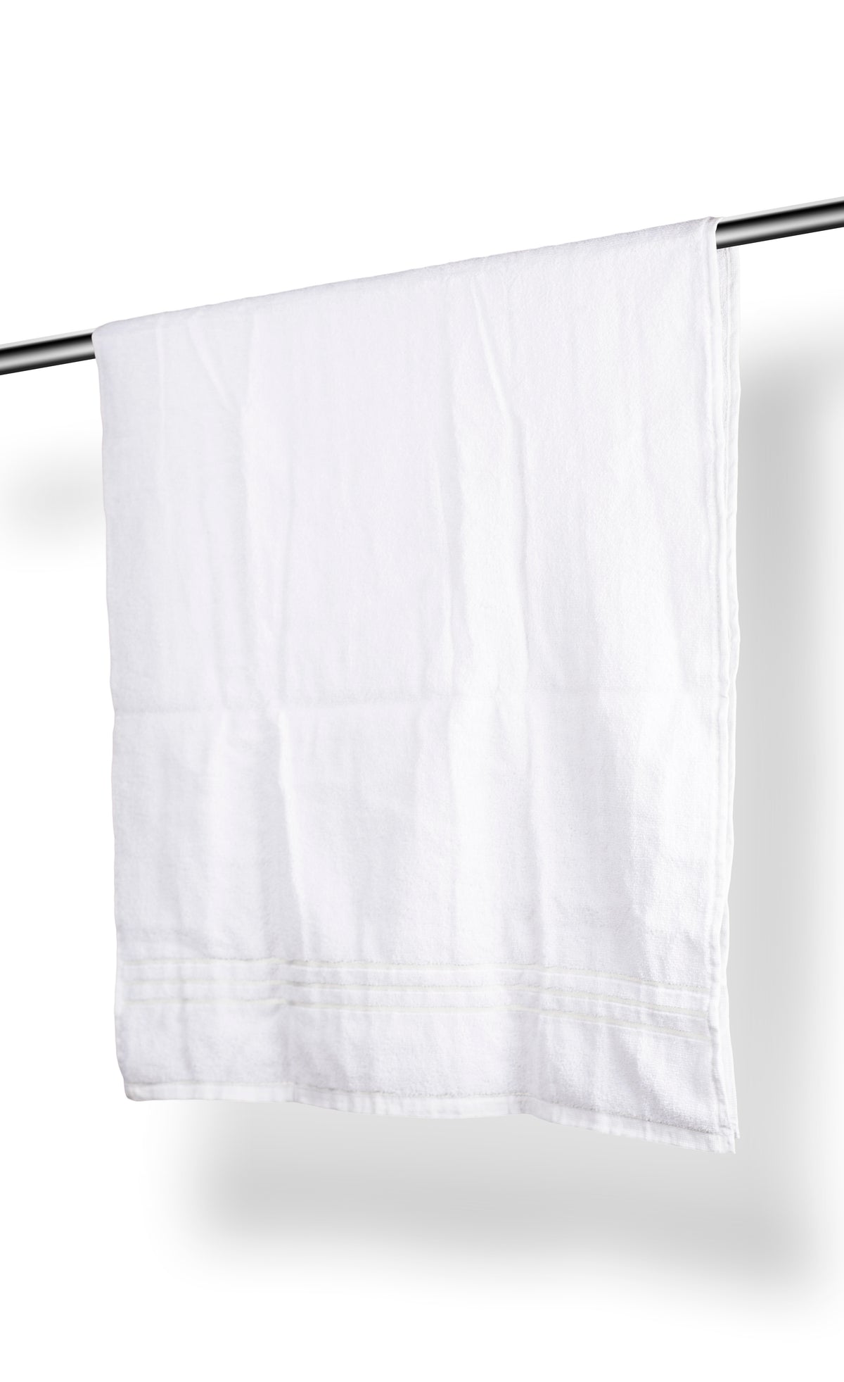 Sanvela  2 Towel set  Cotton Towels | White Large Size Bath Towel I 500 GSM 76 cm × 153 cm